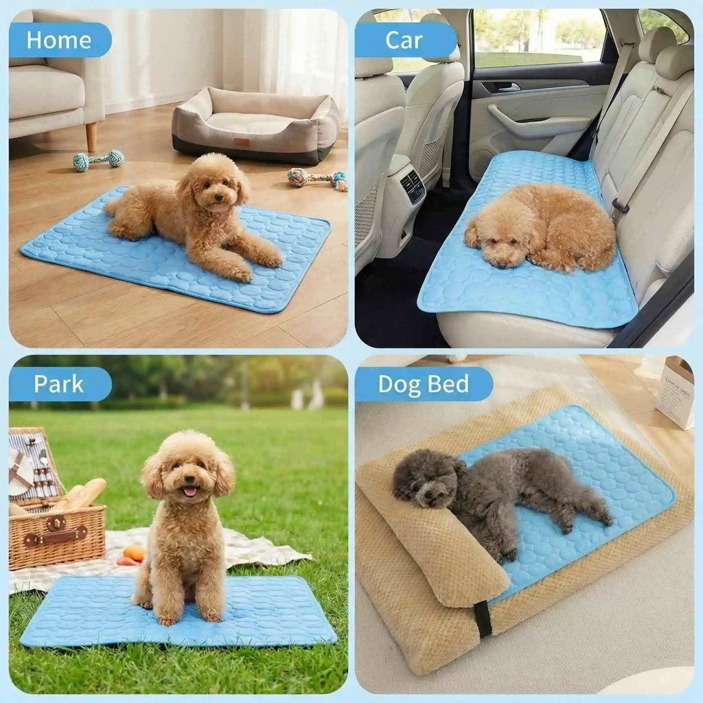 Dog Cooling Ice Bed Mat Pet Summer Bed Cat Cold Bed Extra for All Size Puppy Supplies Pet Accessories Cat Washable Sofa Blanket