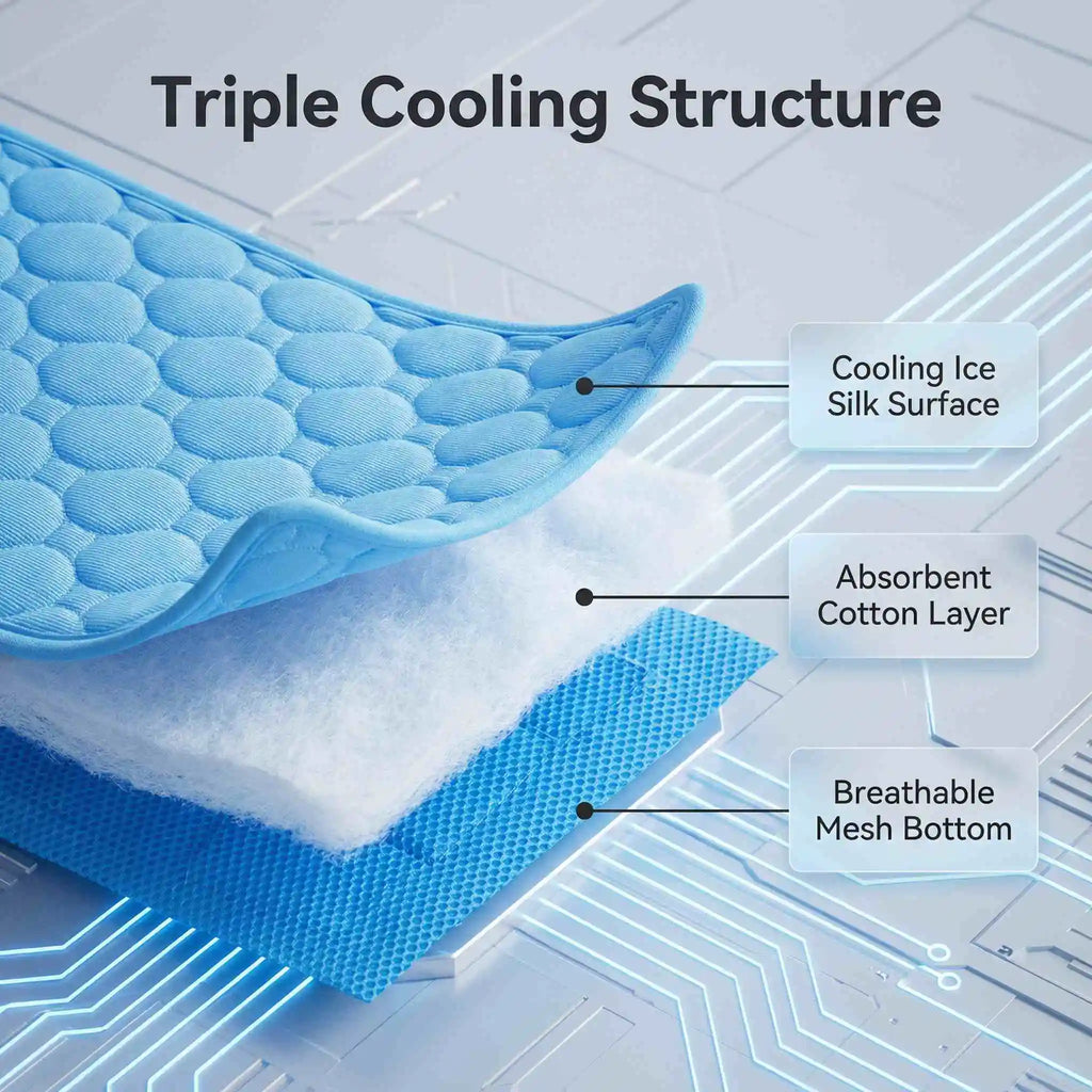 Dog Cooling Ice Bed Mat Pet Summer Bed Cat Cold Bed Extra for All Size Puppy Supplies Pet Accessories Cat Washable Sofa Blanket